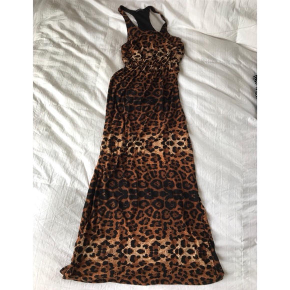 Leopard print racerback maxi dress - M - Picture 3 of 3
